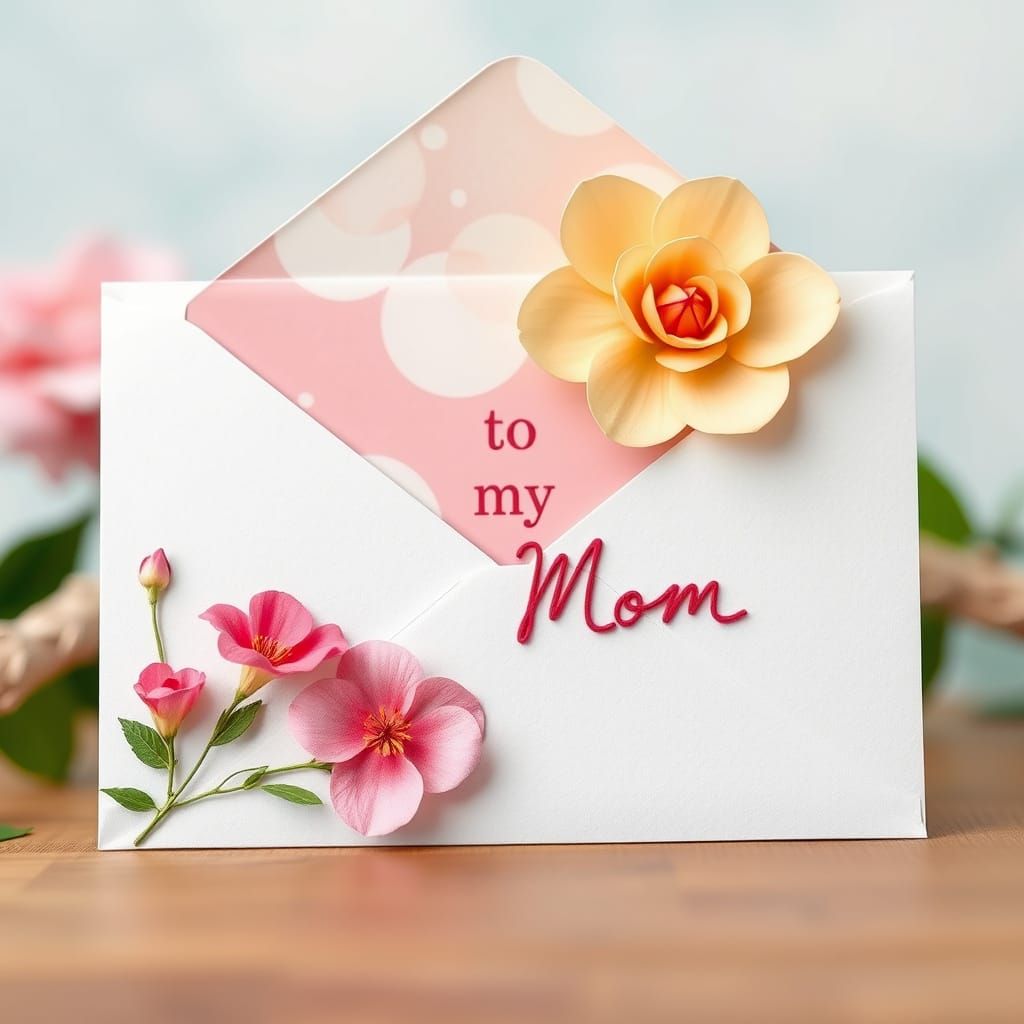 Surreal Pastel Floral Wreath in Whimsical Handwritten Style