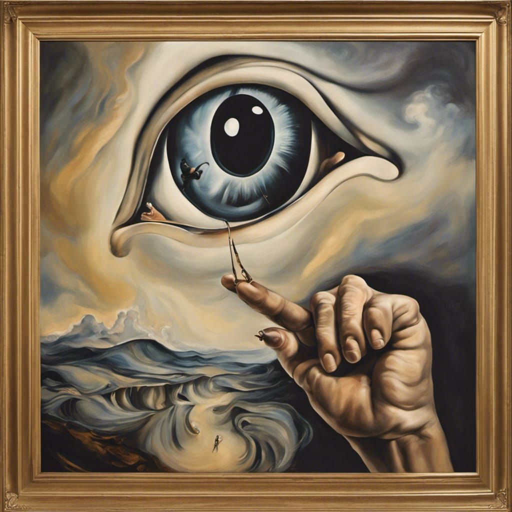 Surreal Cassandra Portrait in Salvador Dali Style