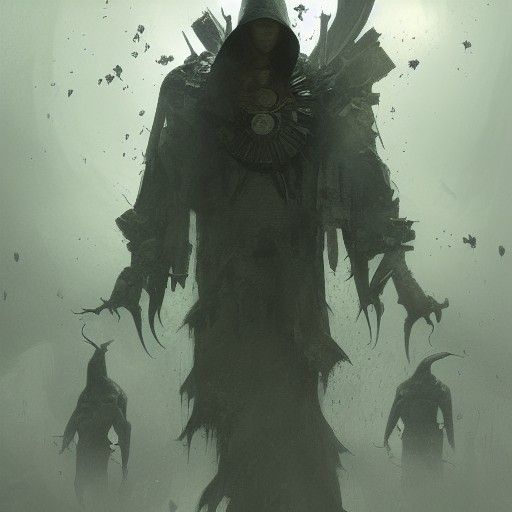 Sinister Image of Ukraine in Dark Style