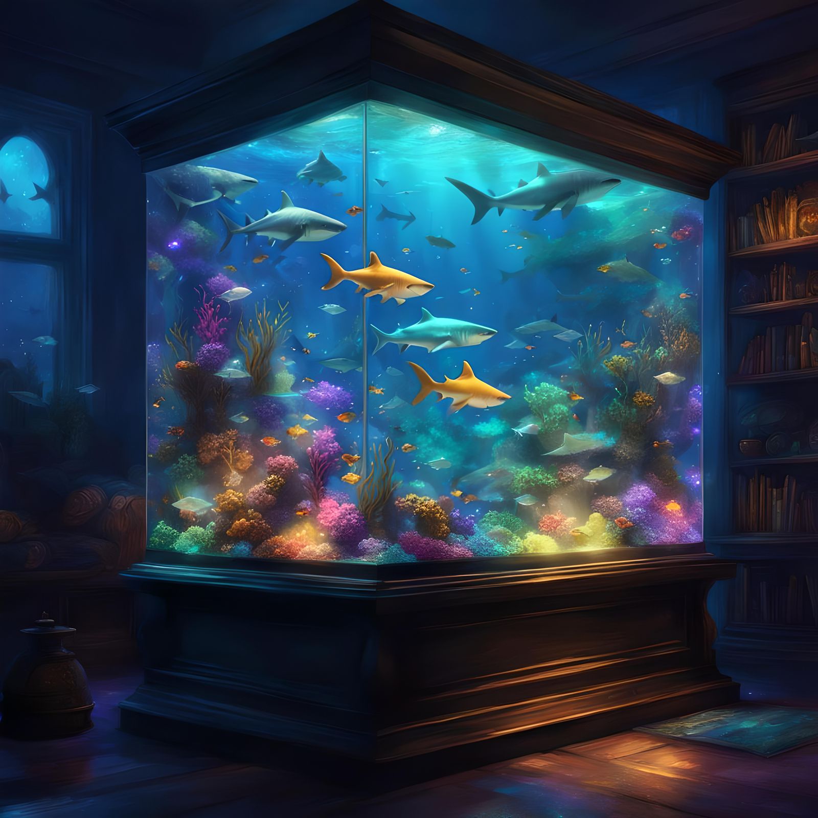 Luminous Fantasy Aquarium: Shark and Fish Showcase