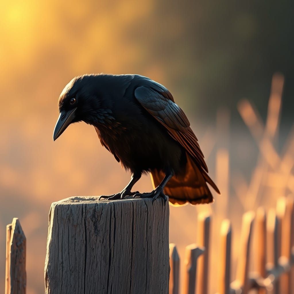Futuristic Avian Angel Inspects Digital Realm