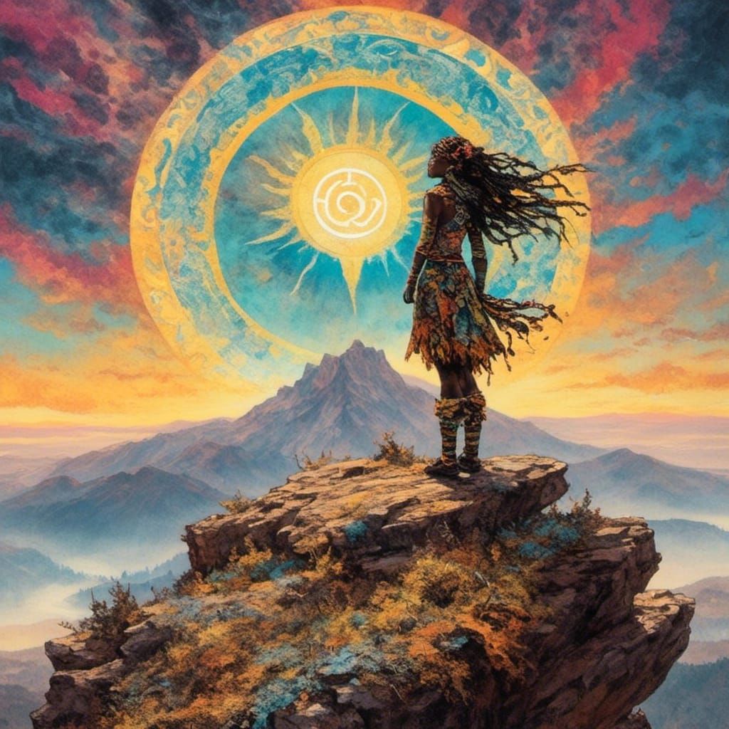 <lora:Dubuffet Dolls:1.0> <lora:Native woman:1.0> A woman on...