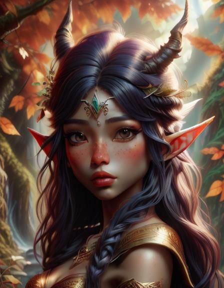 Photorealistic Elf in Fantasy Concept Art