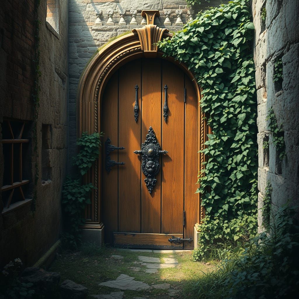 Mysterious Doorway Hidden in Palace Ruins