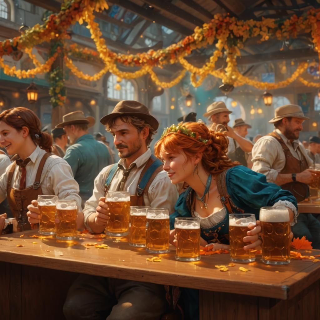 Oktoberfest Celebration: A Hyperdetailed 8K Festival Scene