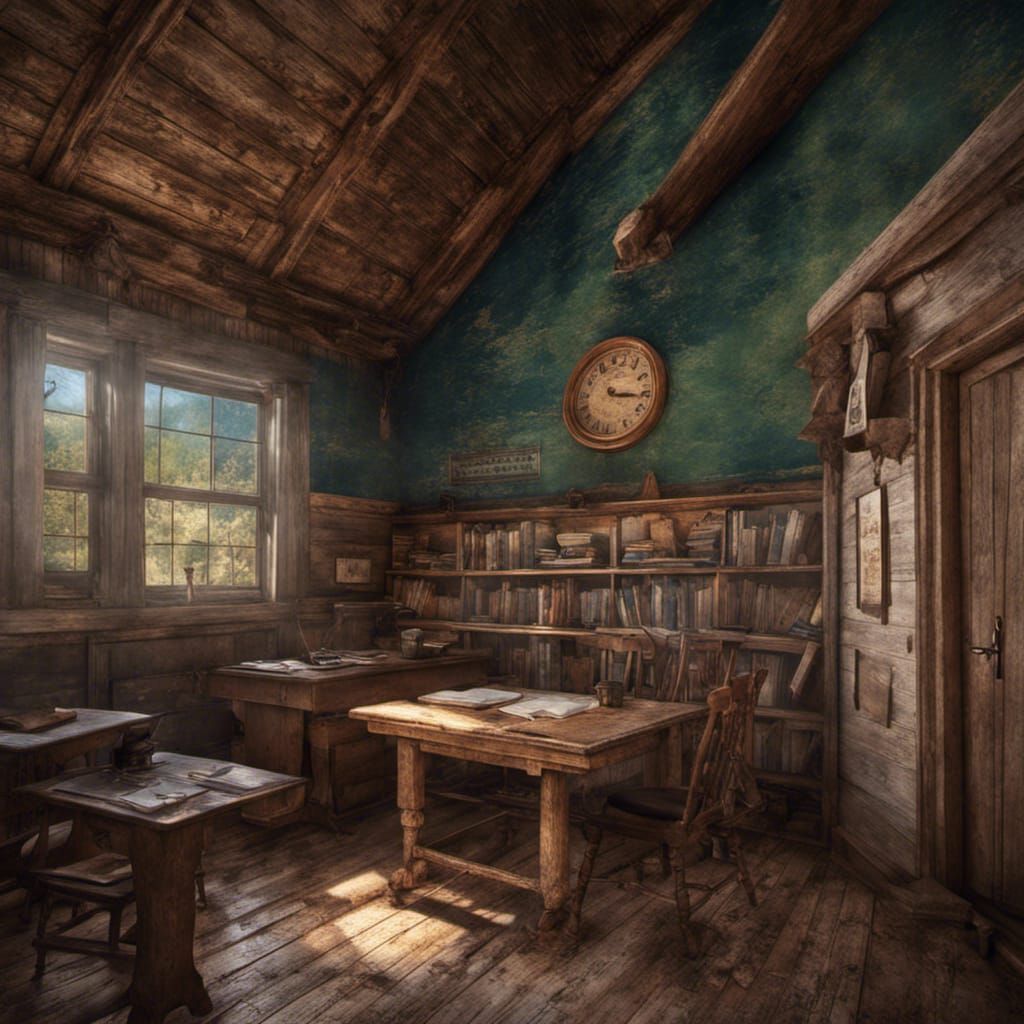 Old Big Piney historical one room schoolhouse in Wyoming