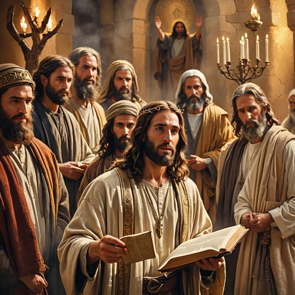 Jesus with Isaiah and Jeremiah: Fine Art Photograph