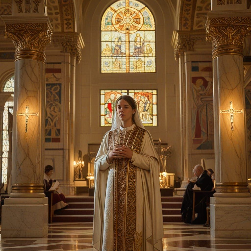 Phoebe Leads a Service in Ancient Christian Art