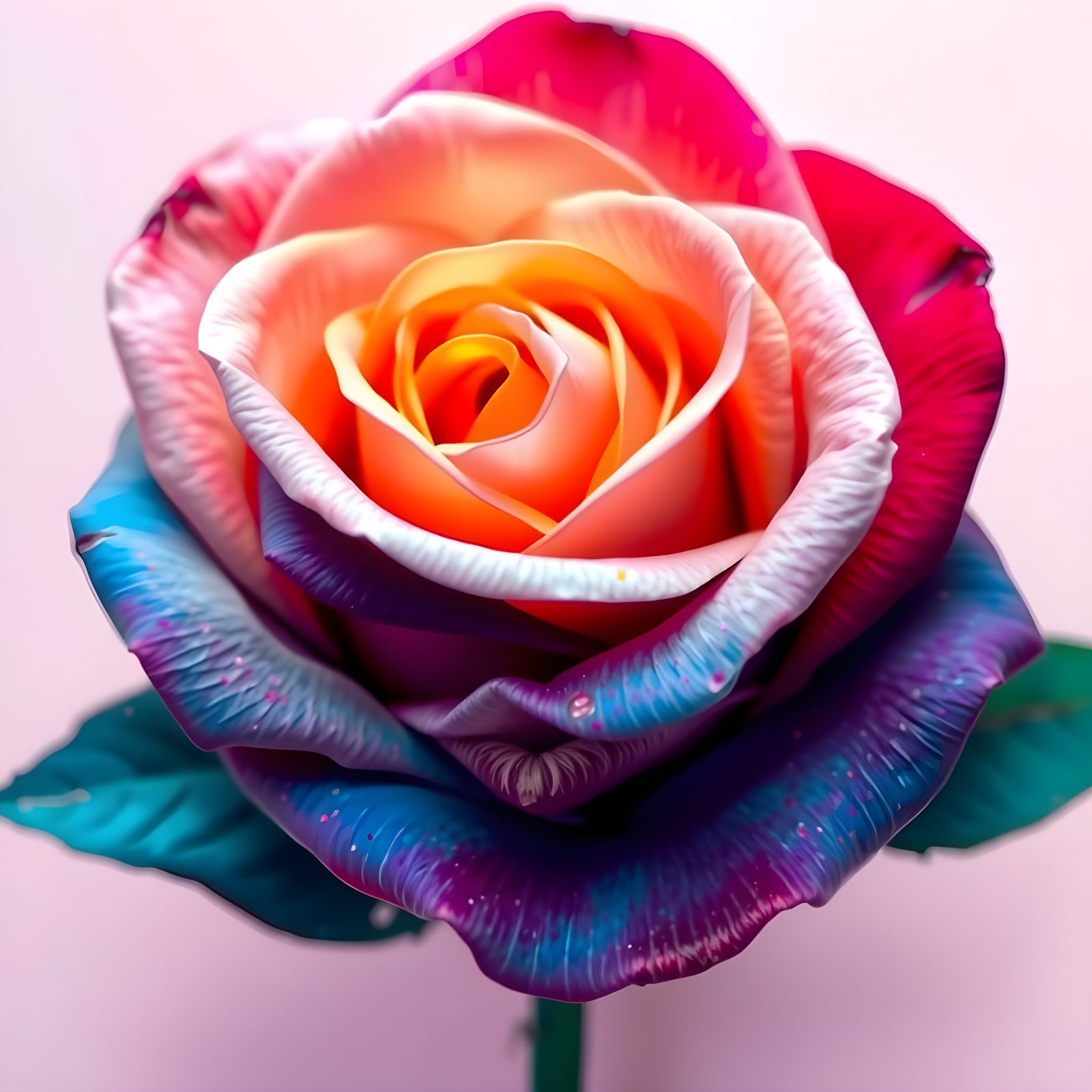 Sensual Rose Goddess with Kissable Lips