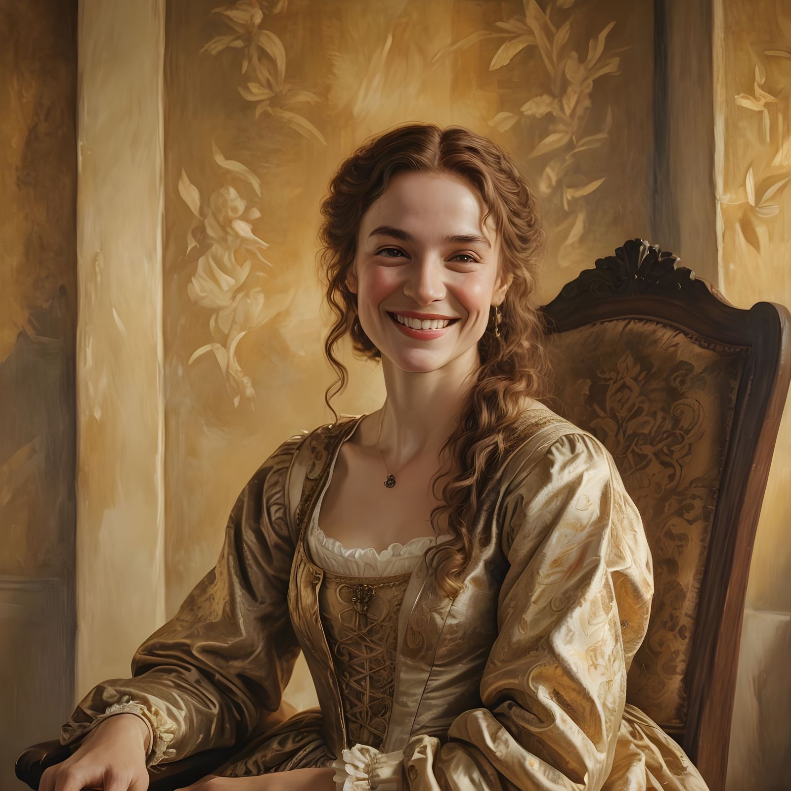 Mona Lisa Laughing: A Humorous AI Rendition