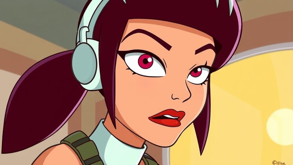 Leila , who has only one eye (cyclops) , from Futurama