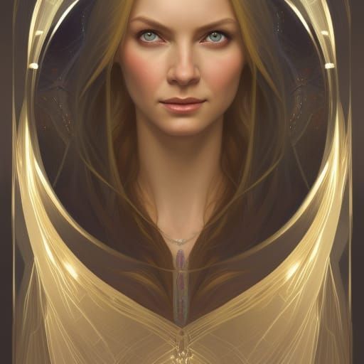 Galadriel Portrait in Hyperdetailed Style