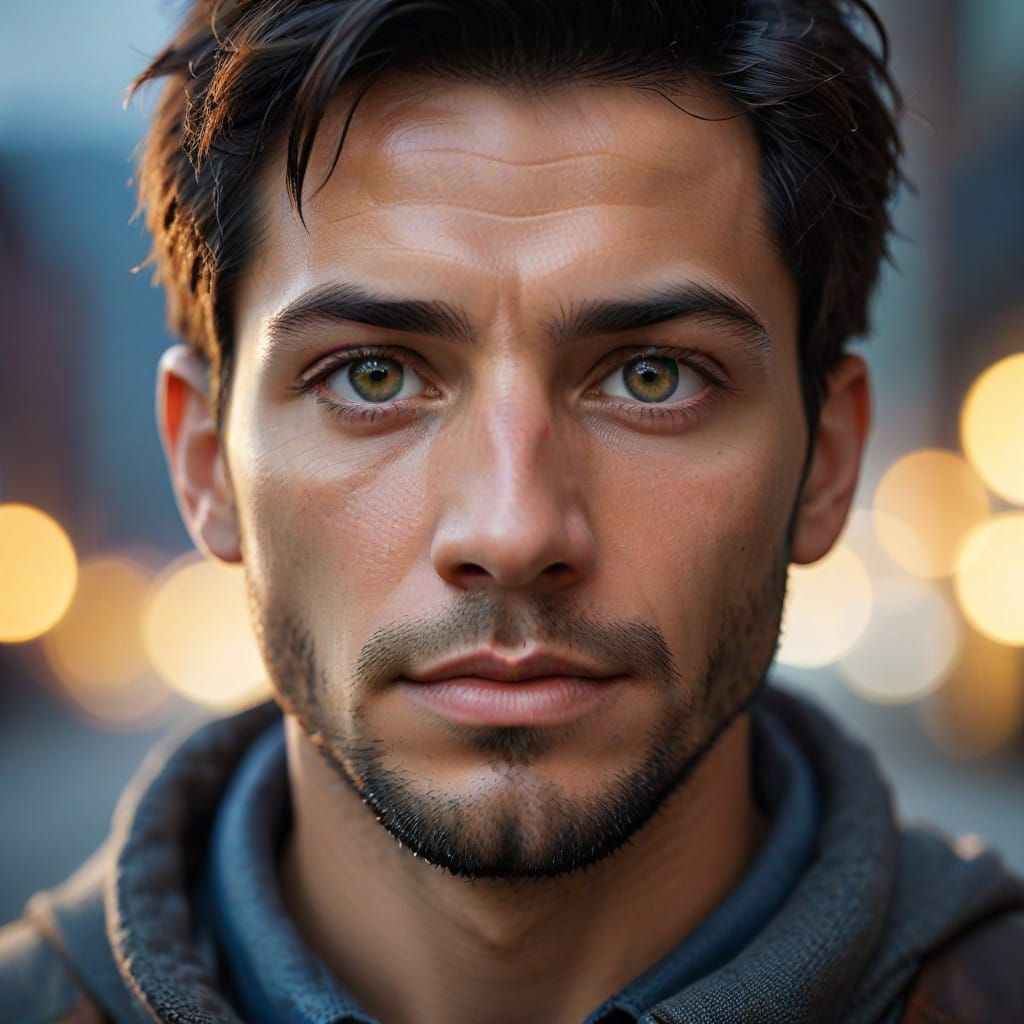 Fantasy Character Portrait in High-Contrast Studio Lighting