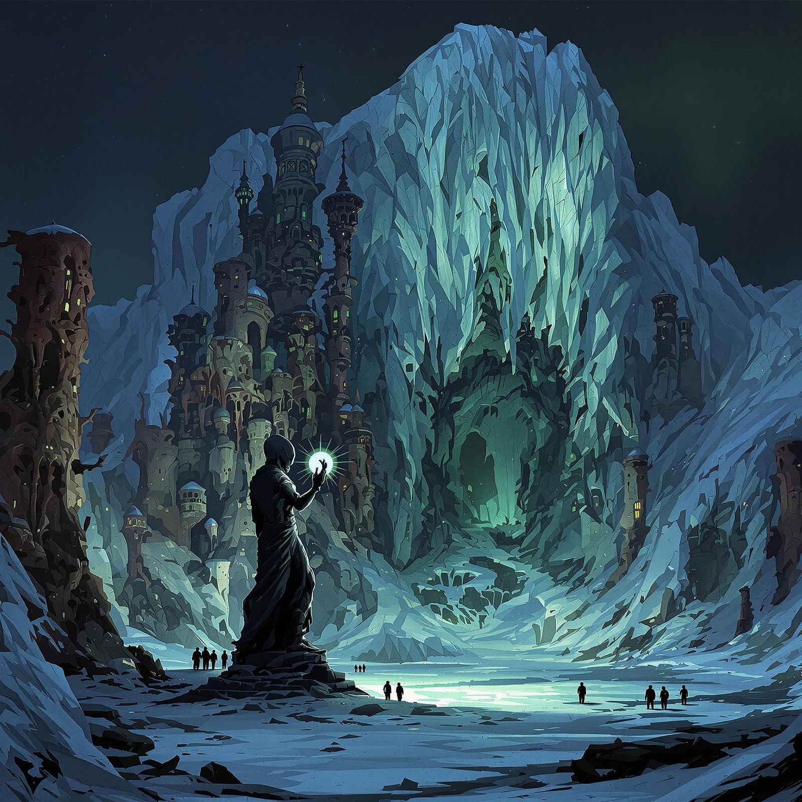 Antarctic Glacier Reveals Ruins of an Alien City