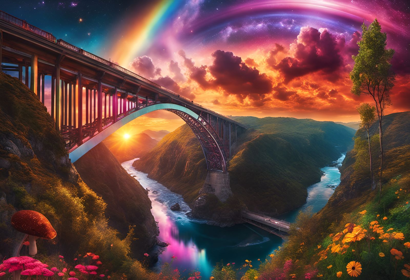 "Ridge Beneath The Bixby Canyon Bridge"