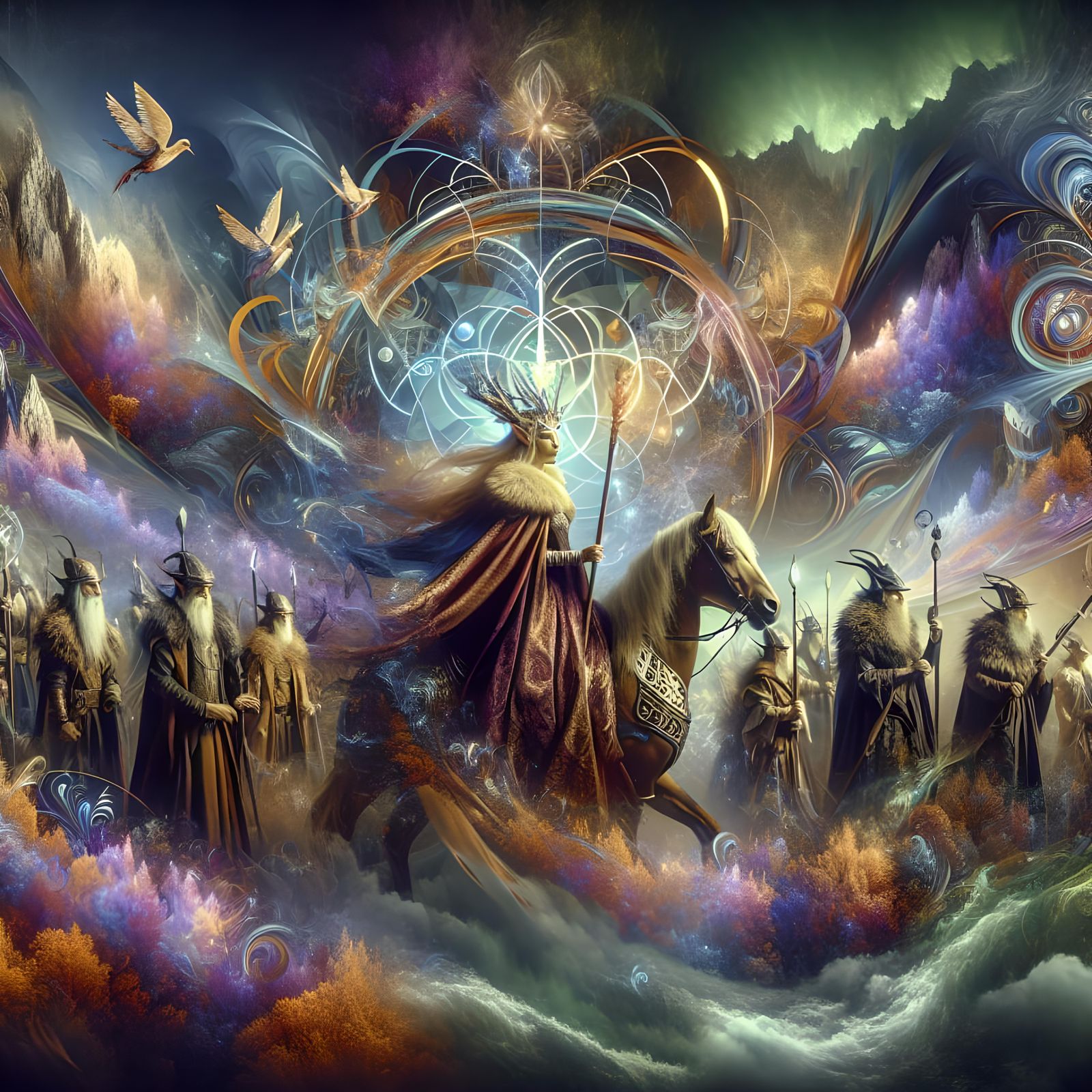 Elven Queen Leads Wild Hunt in Scotland