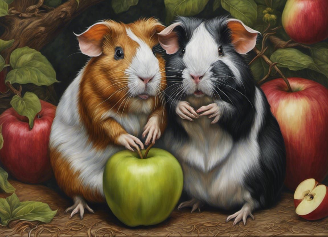 guinea pigs and apples