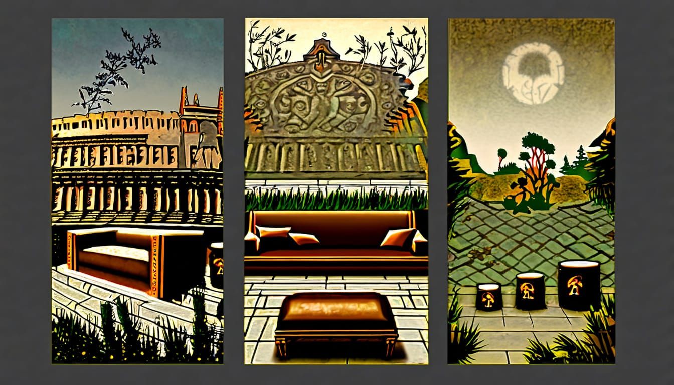 Classical Roman Legion Fresco Artwork