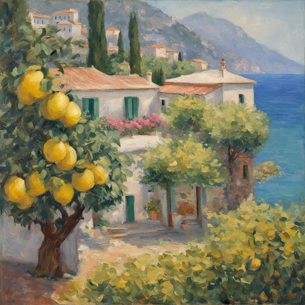 Lemon Tree on the Amalfi Coast
