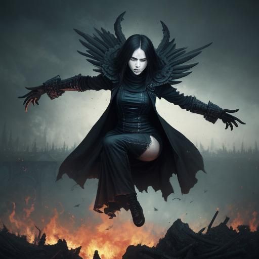 HR Giger Inspired Death Angel Descent