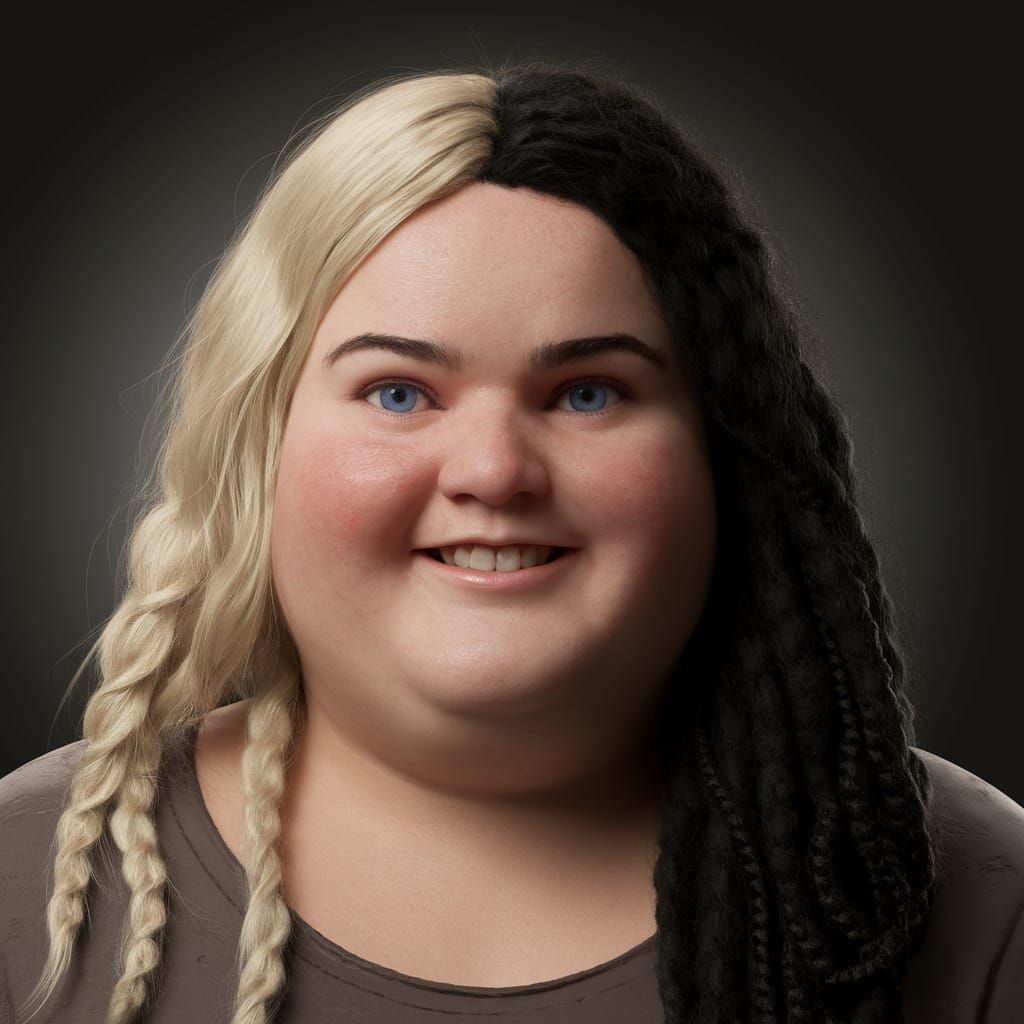 Two Women Embracing as Portraits of Excess and Beauty