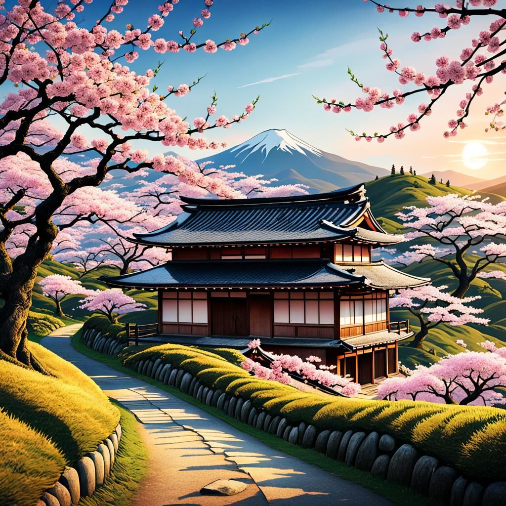 Tranquil Blossoms: A Japanese Haven