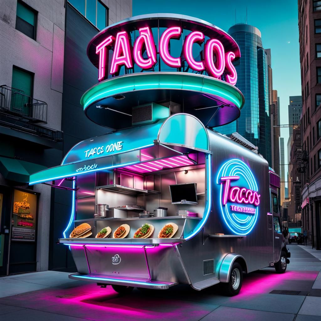 Neon Taco Truck