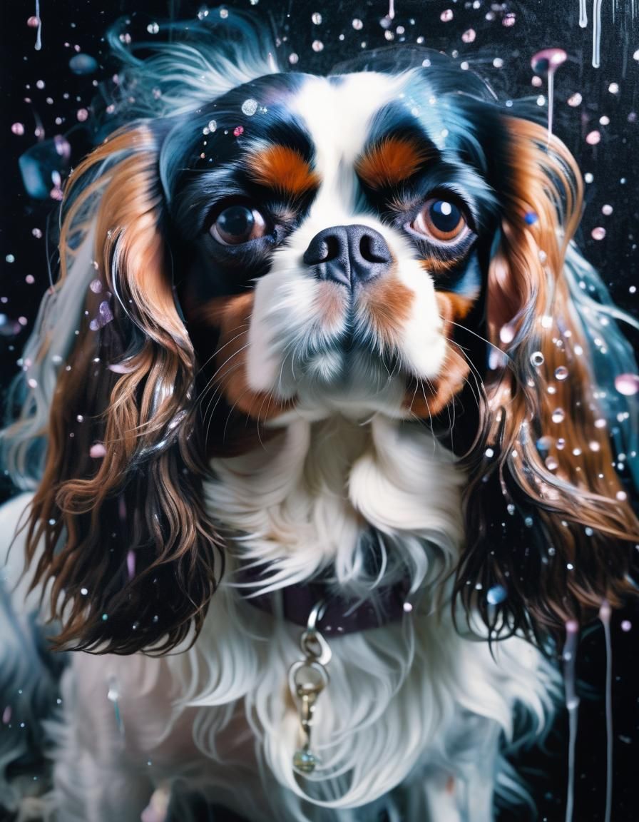 King Charles Spaniel in High Gloss Style