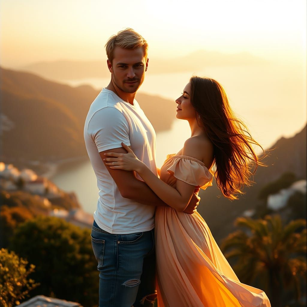 Golden Capri Sunset Romance