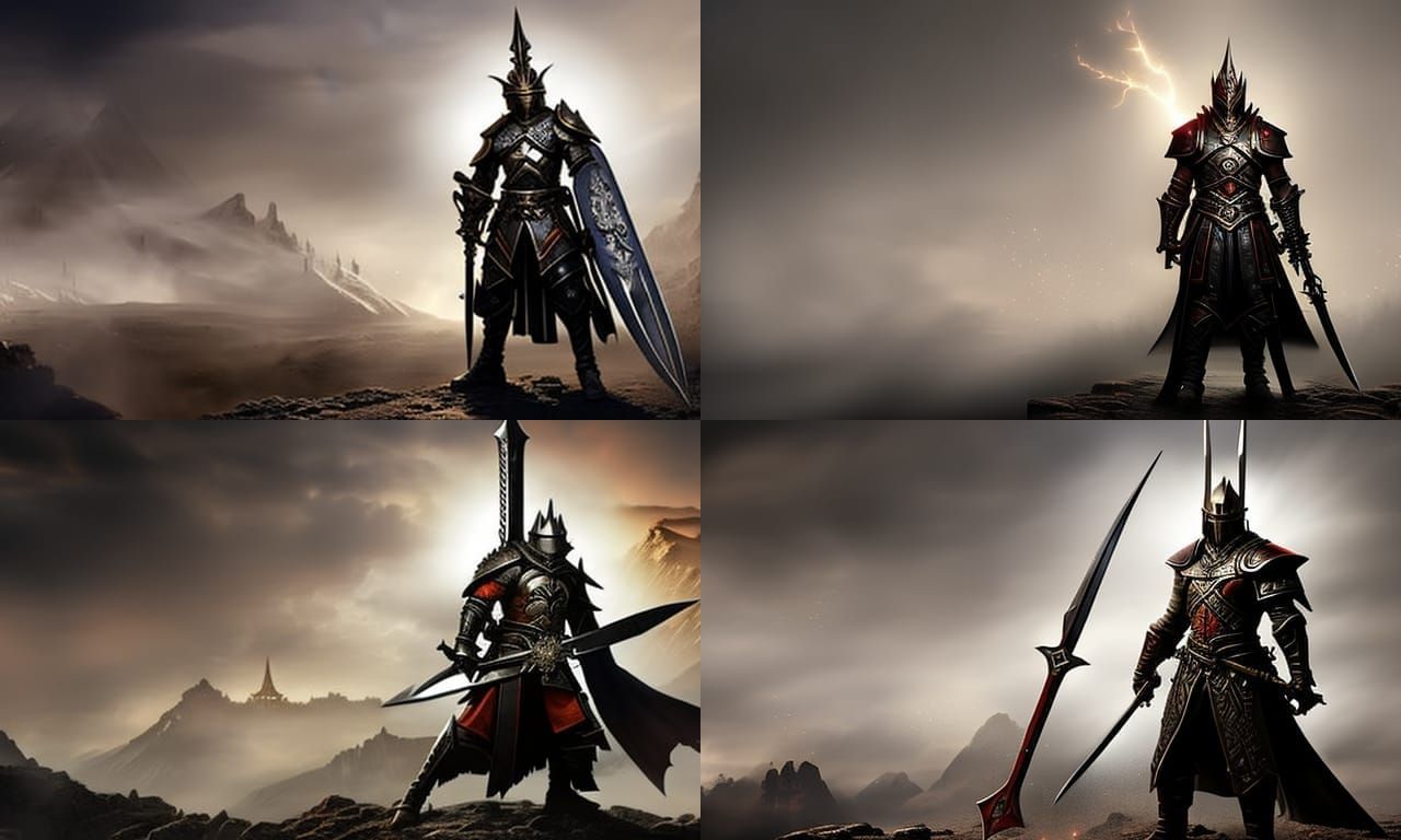 Knight's Sword: A Fantastical Matte Painting