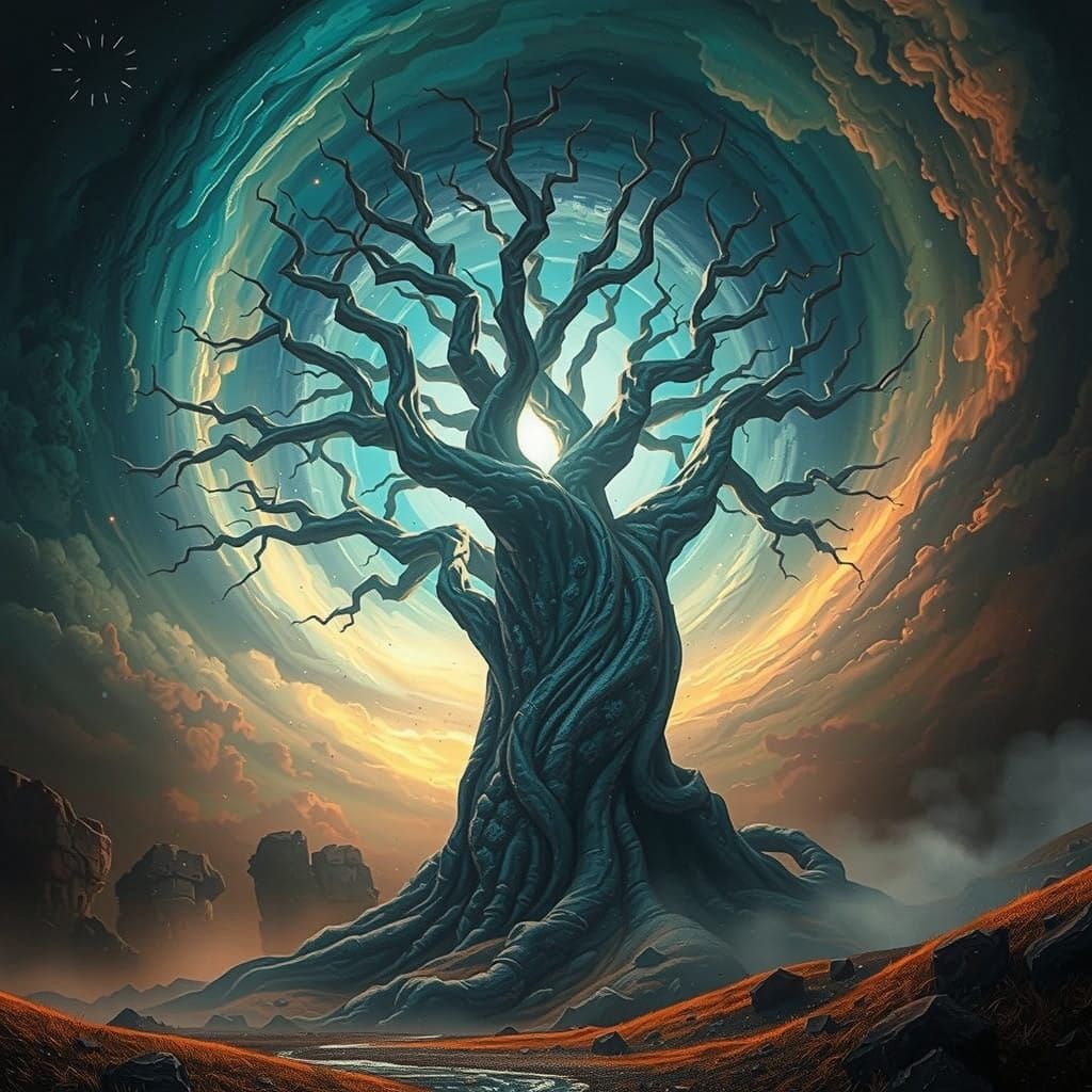 Woman Stands Firm Against Turbulent Sea