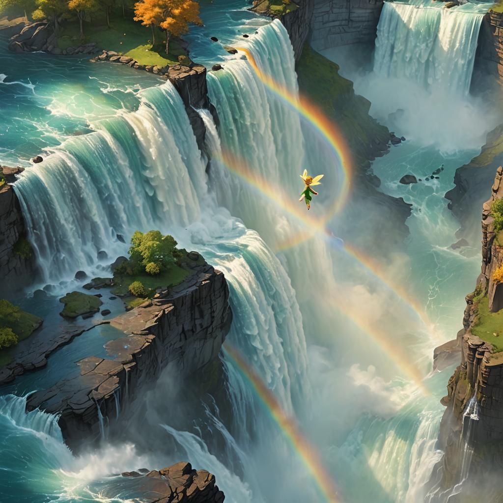 Tinkerbell's Miyazaki-Inspired Dive at Niagara Falls