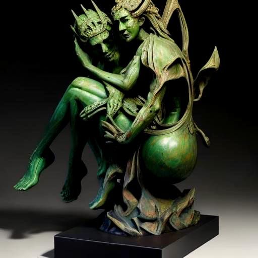 Abstract AI-Generated Sculpture