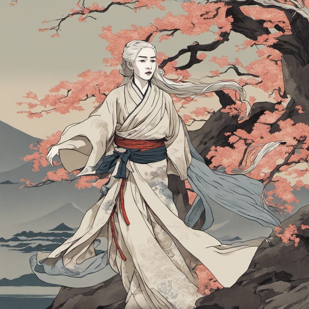 Daenerys Targaryen in Ukiyo-e Style