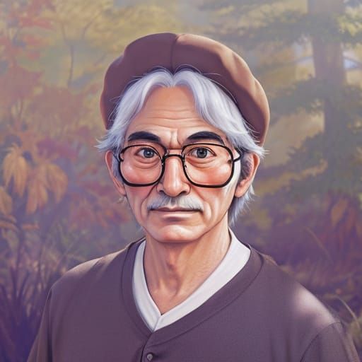 Whimsical Japanese Village in a Dreamlike Atmosphere