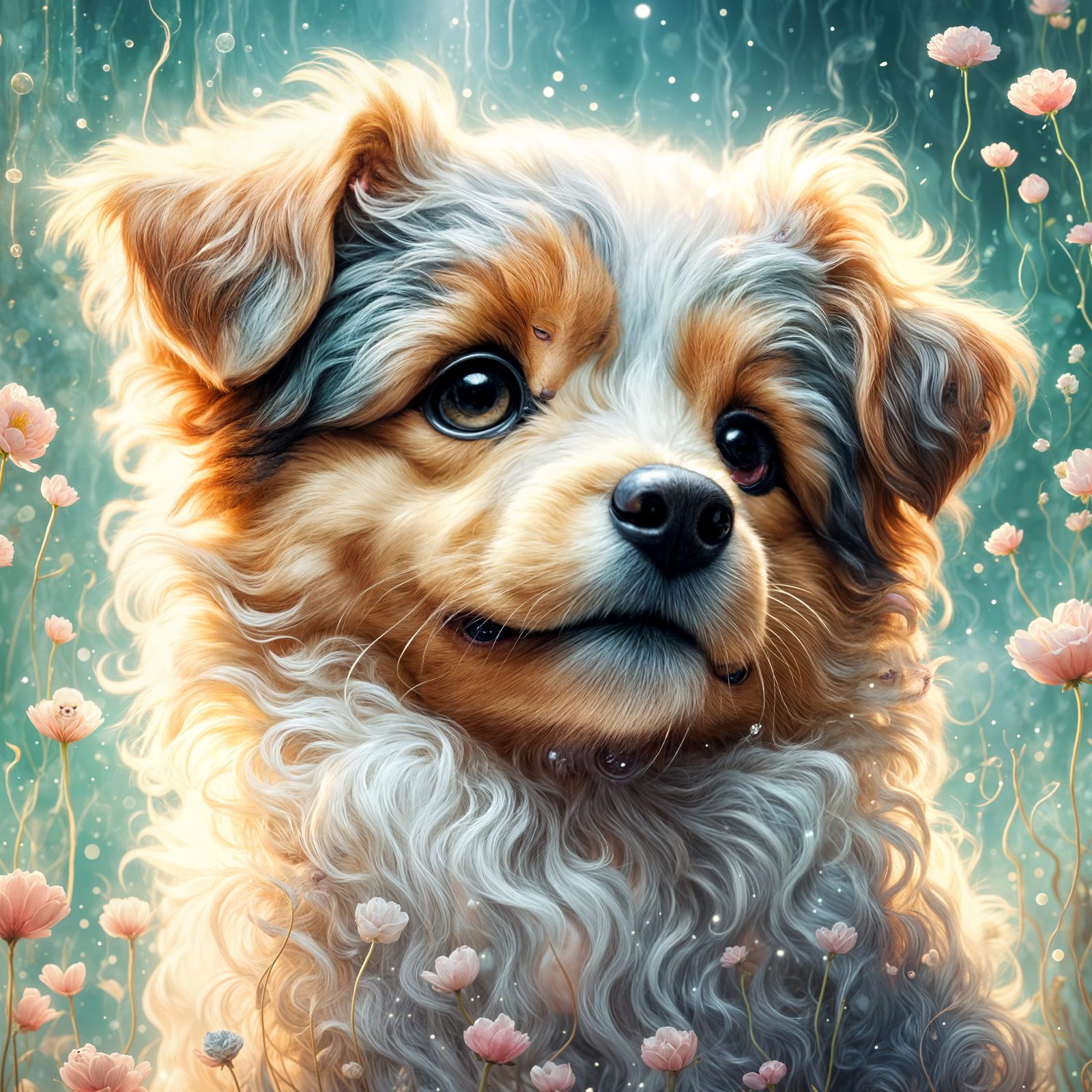Extremely Cute and Adorable Puppy Portrait