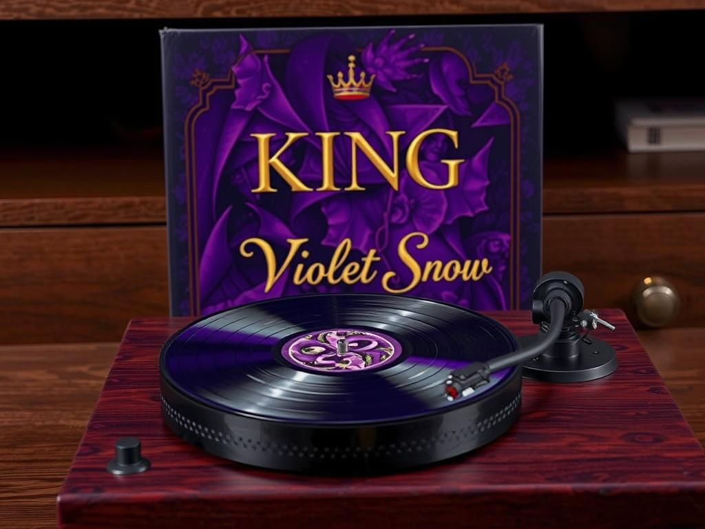 Fantasy Album Cover with Purple Record