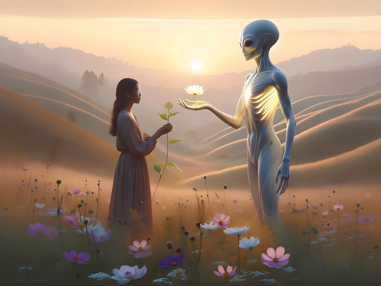 Extraterrestrial Peace Offering at Dawn