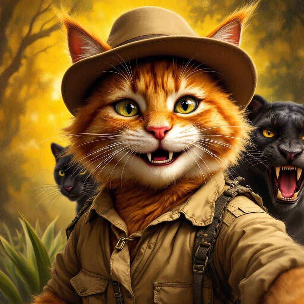 River taking Selfies