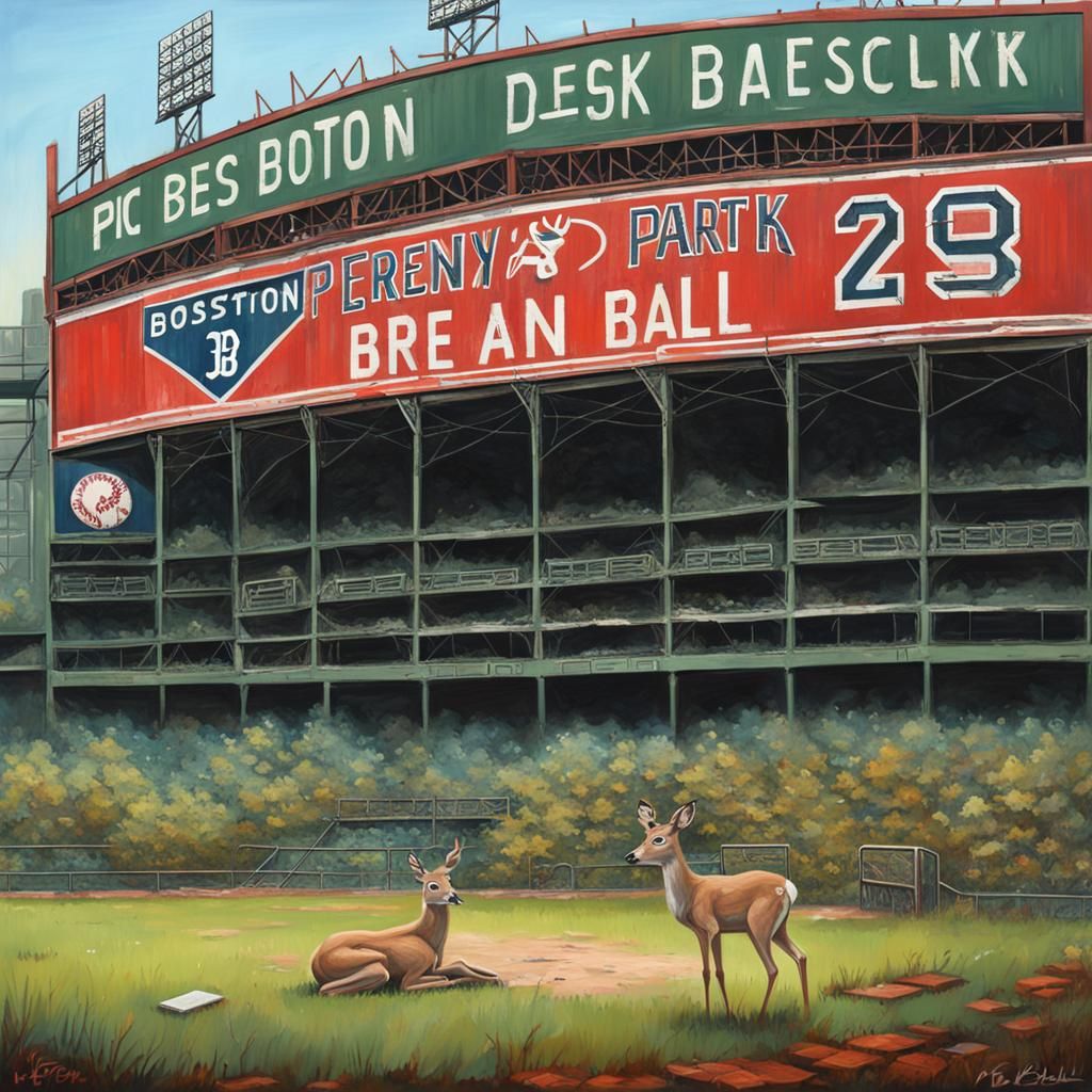 Post-Apocalyptic Fenway Park: Nature's Takeover
