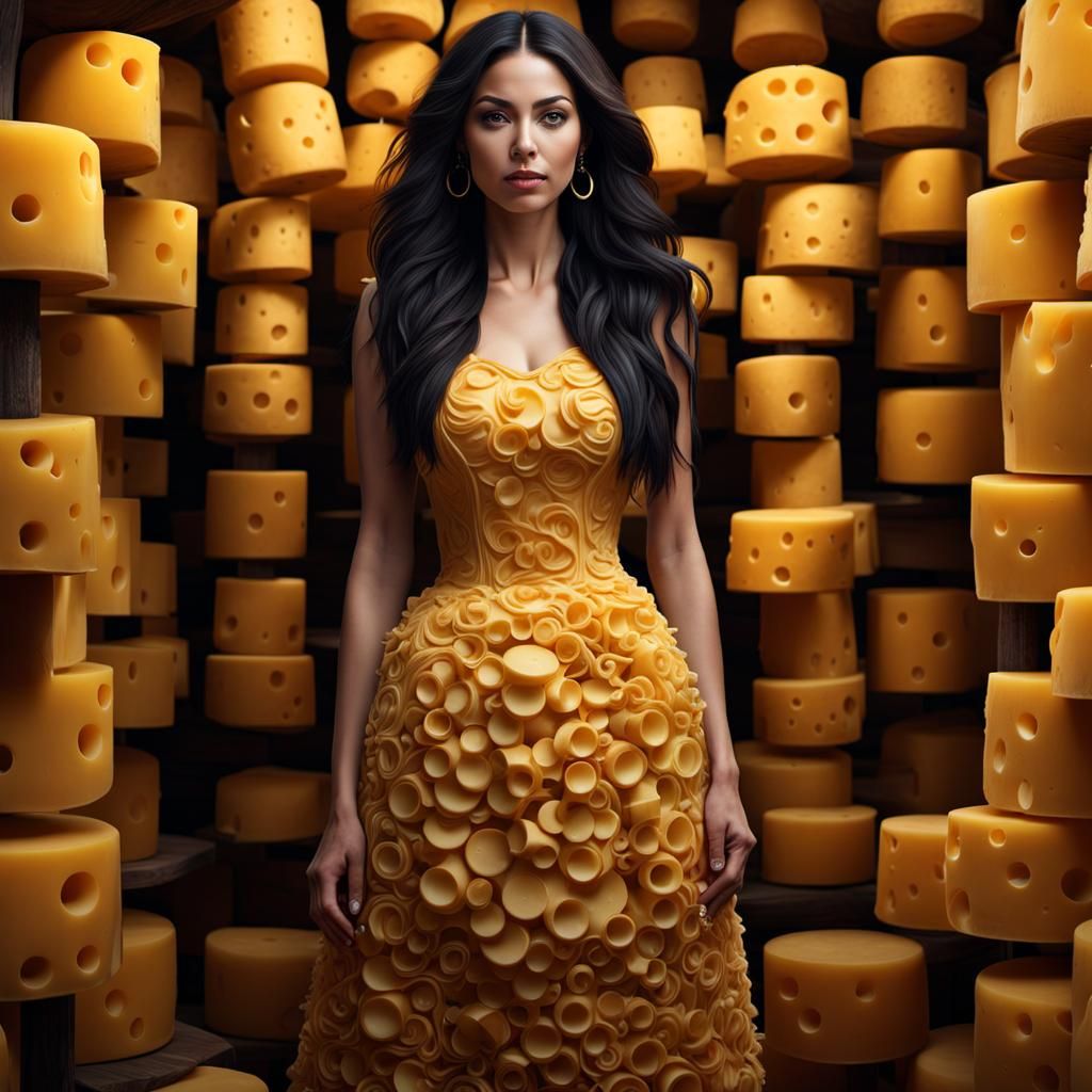 Woman in Cheese Dress Biking Red Bull Rampage