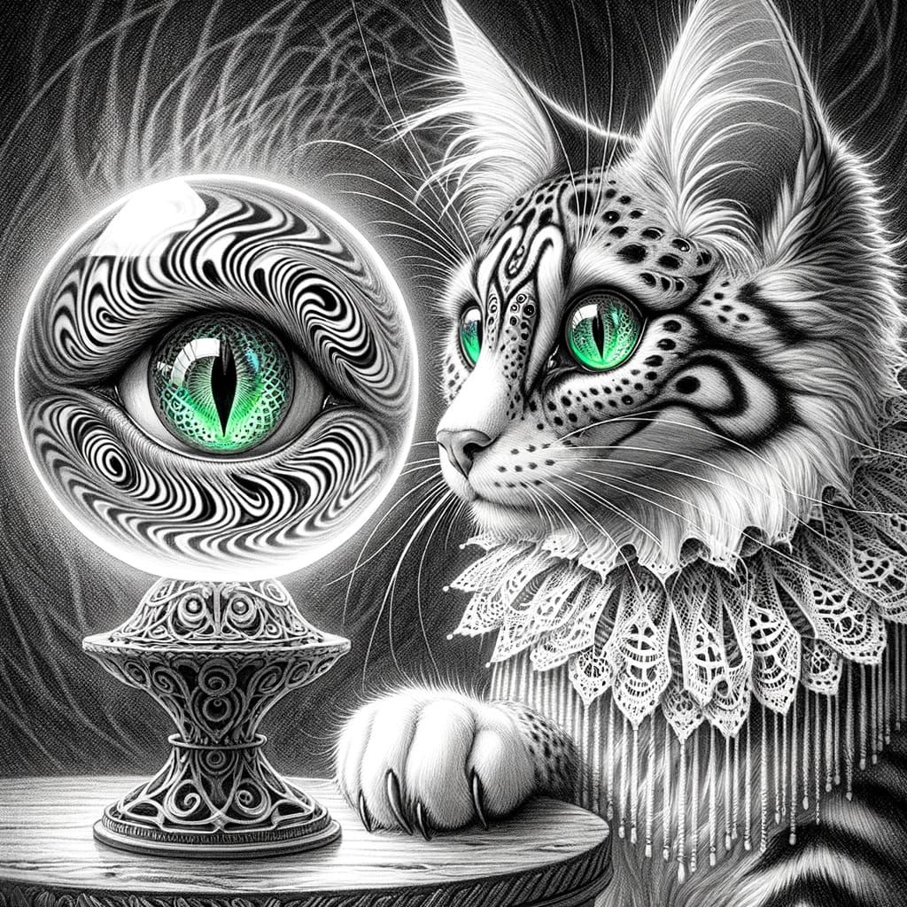 Anthropomorphic Cat Embodies Haitian Descent in Whimsical Pe...