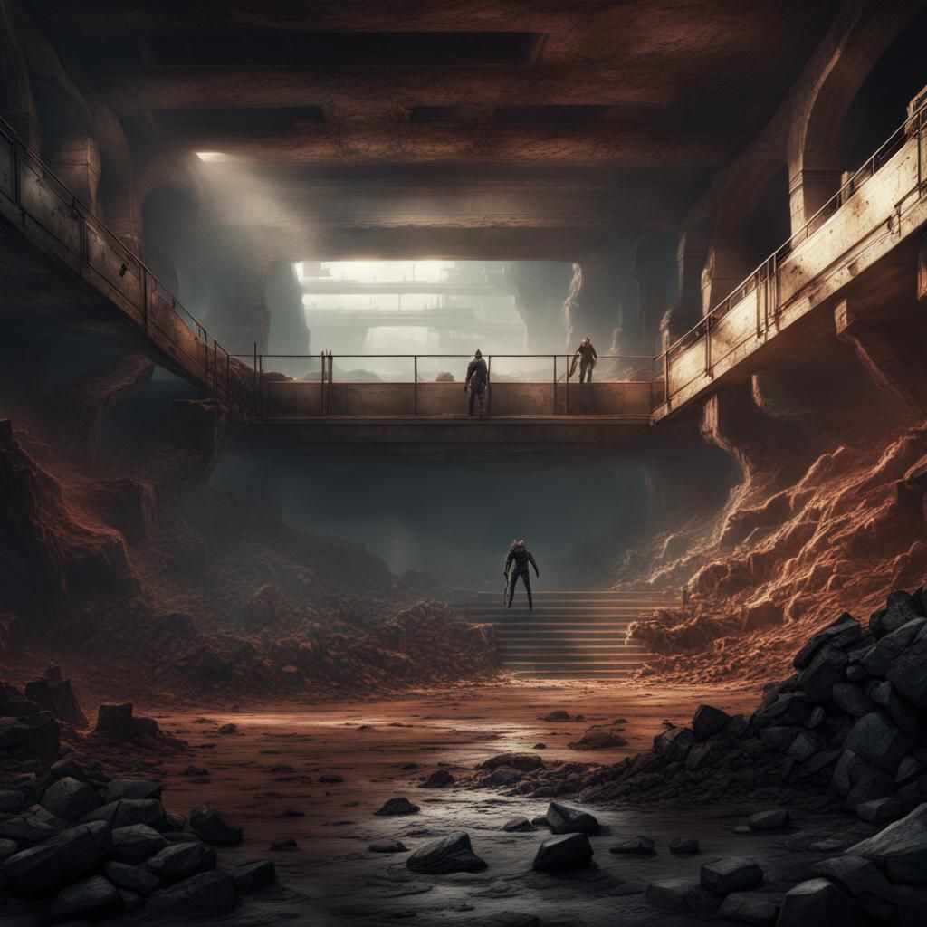 modern  underground fighting pit