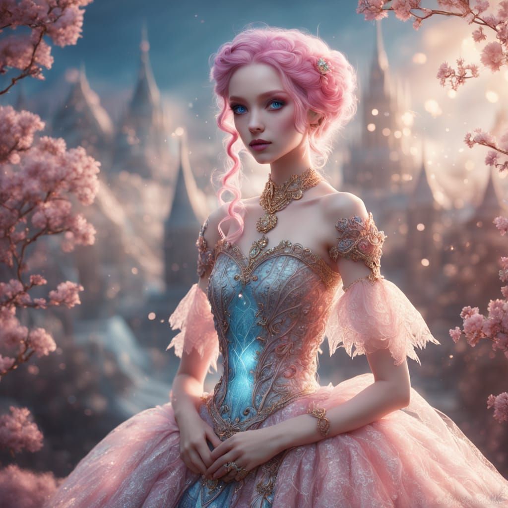 Ethereal Fairy Princess in Dreamy, Luminous Fantasy Art