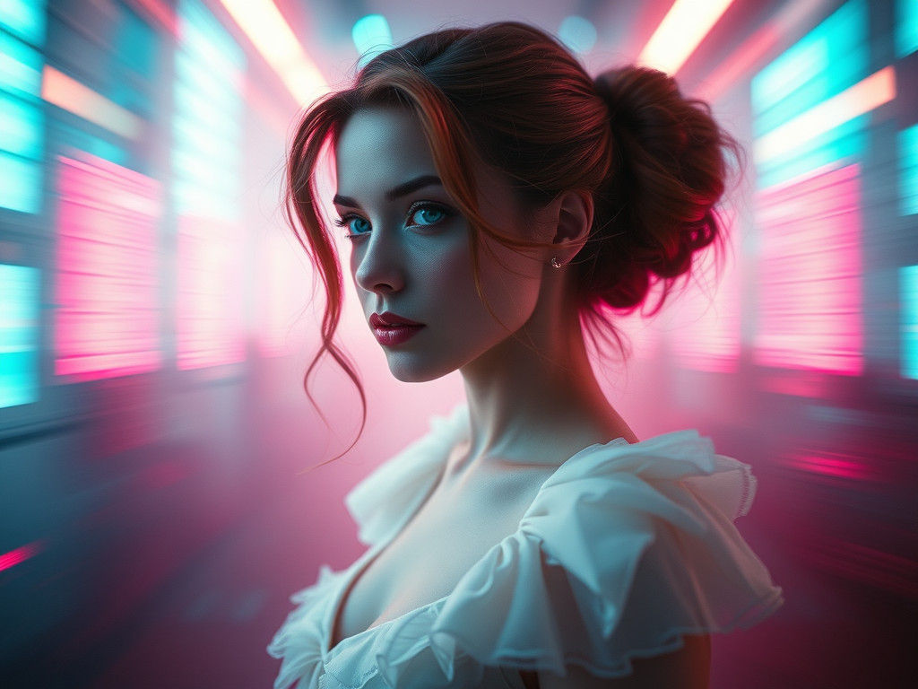 Ultraminimal Amber Design with Motion Blur