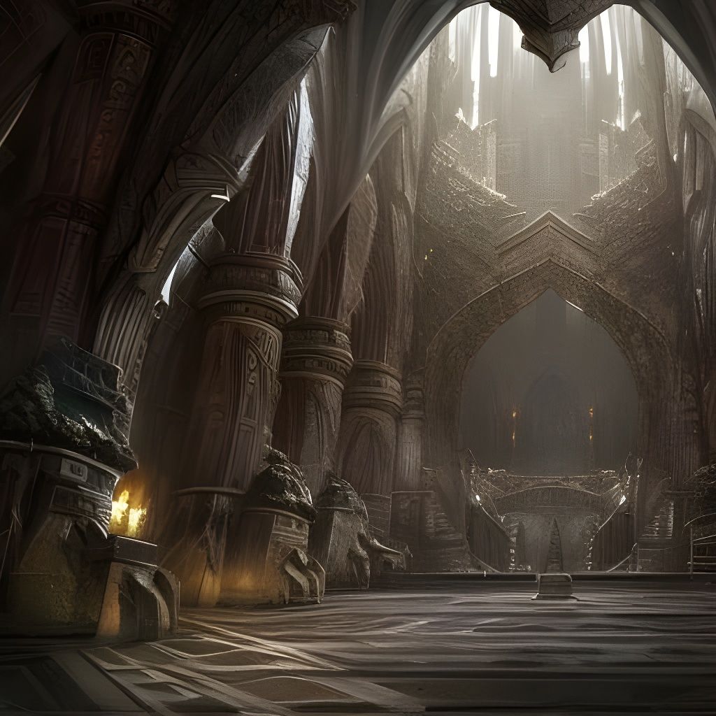 Epic Halls of Erebor: Dramatic Digital Matte Painting