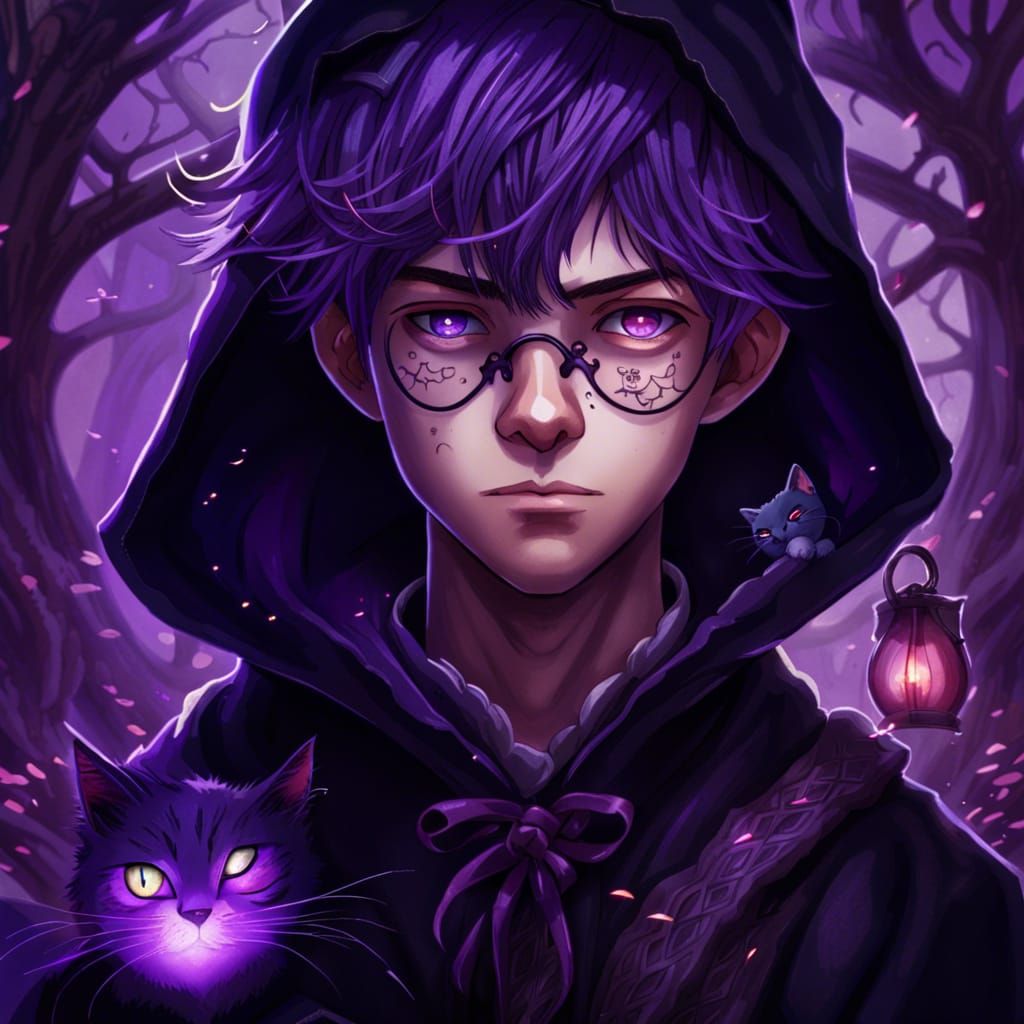 Depressed Anime Teen in Magic School Fantasy