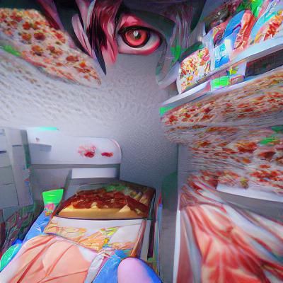 Fighting Sleep Paralysis Demon for Pizza: 3D Anime
