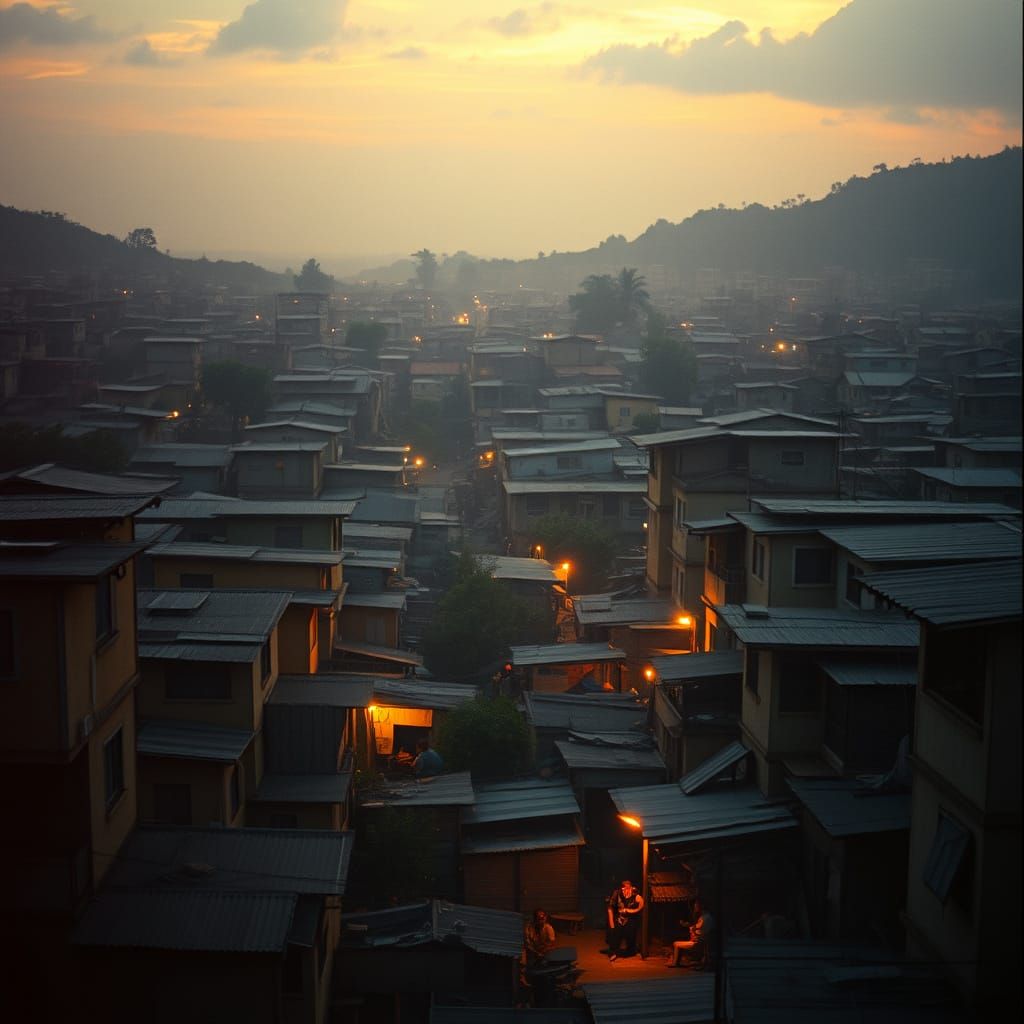 Golden Hour in the Brazilian Favela