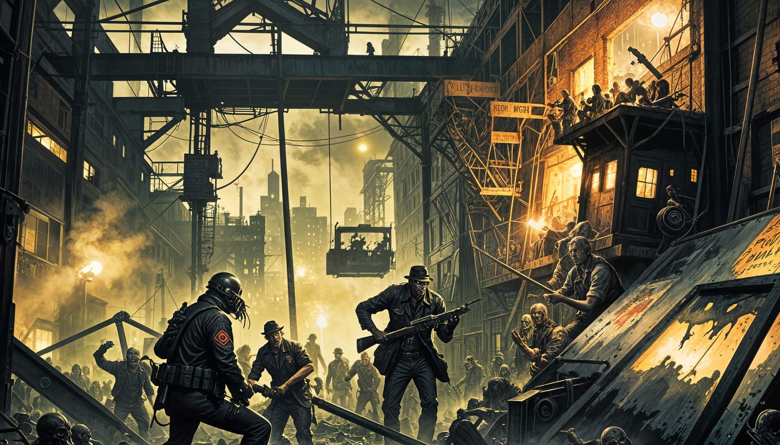 Noir Apocalypse Metal Factory Under Midnight Shadows